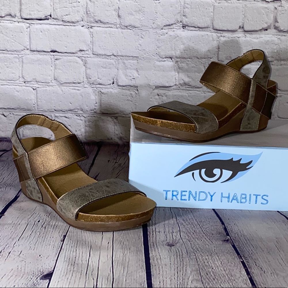 Women’s Corkys Bronze Wedge Sandals